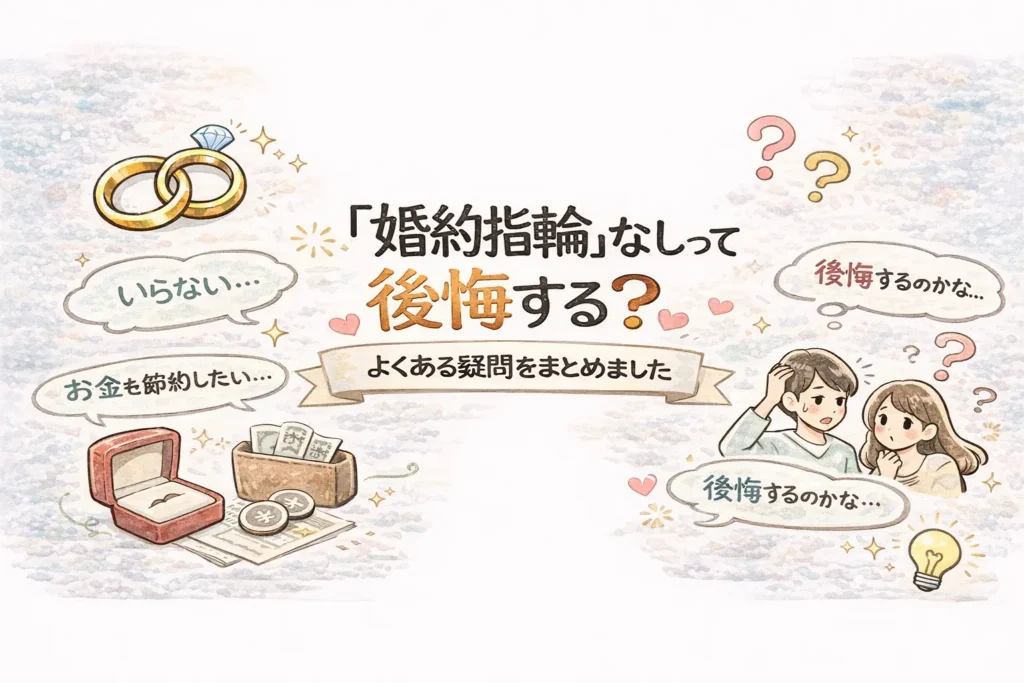 「婚約指輪」なしって後悔する？割り勘・いらない派の本音！よくある質問まとめ