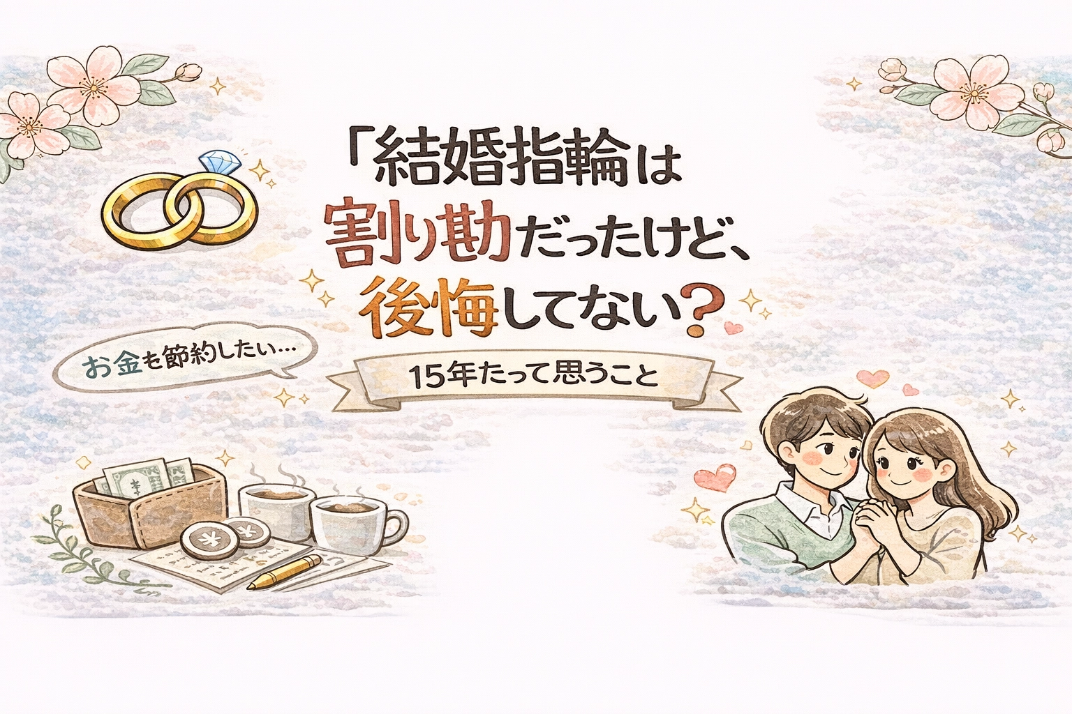 結婚指輪は割り勘だったけど、後悔してない？15年たって思うこと