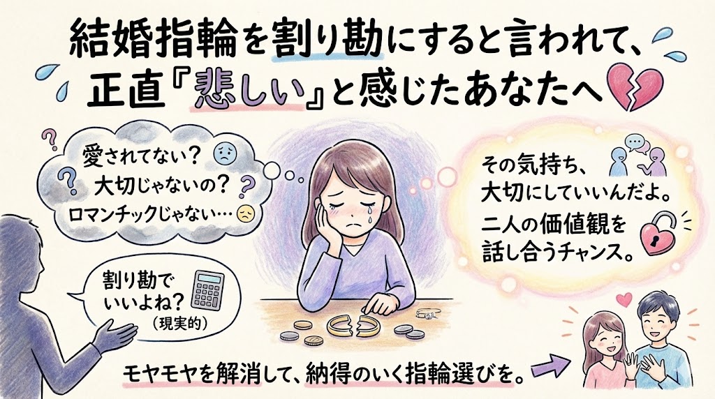 結婚指輪を割り勘にすると、なぜこんなに悲しくなるのか